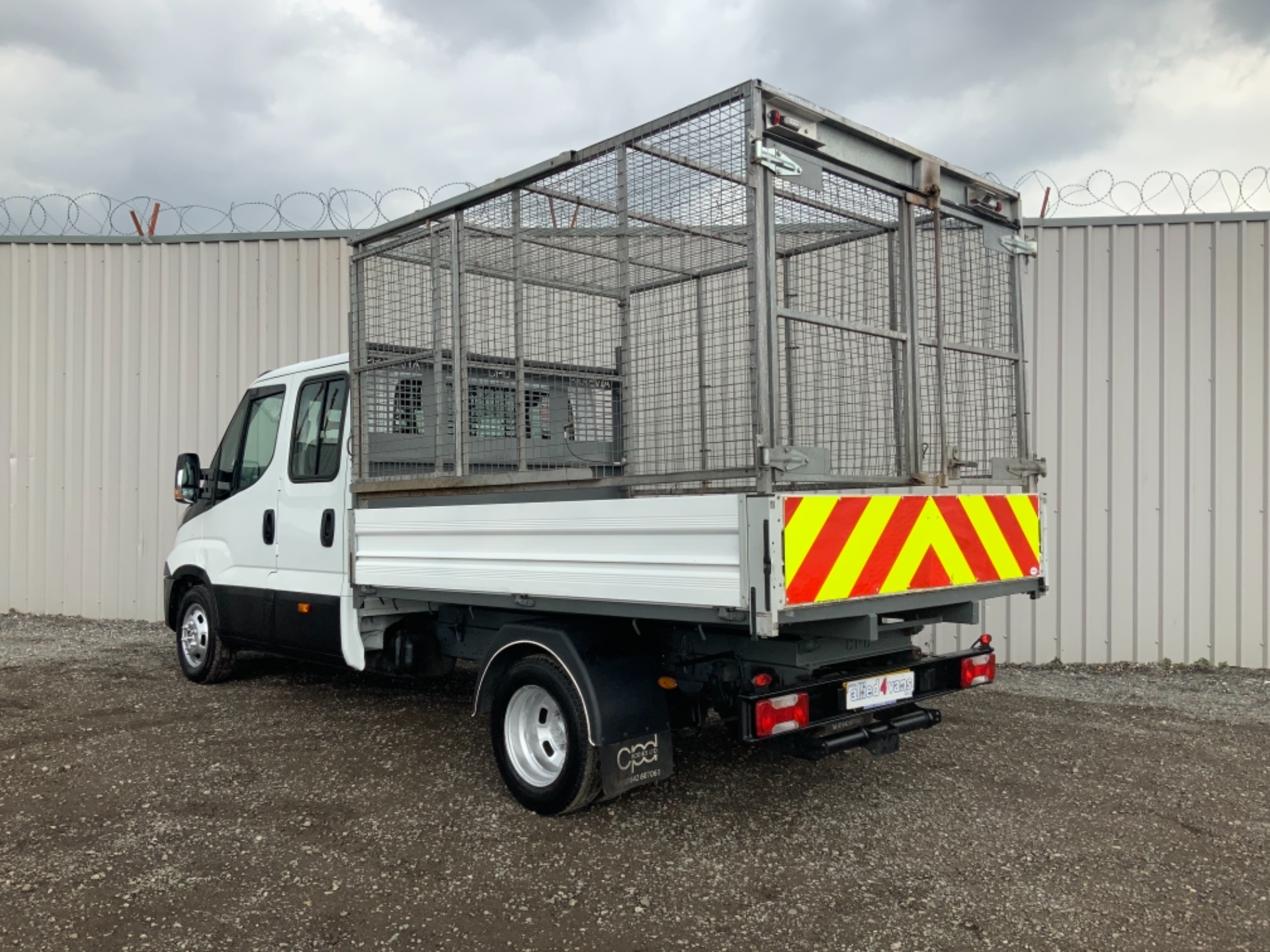 Used IVECO DAILY 35C13D DOUBLE CAB ALLOY CAGED TIPPER ** TWIN REAR ...