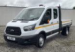 FORD TRANSIT 350 2.0 130BHP DOUBLE-CAB DROPSIDE ** REVERSE CAMERA ** - 3280 - 3