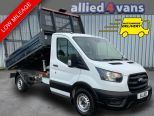 FORD TRANSIT 350 2.0 130 BHP SINGLE CAB CAGE TIPPER ** LOW MILEAGE **  - 3249 - 1