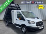 FORD TRANSIT 350 2.0 130PS FWD ECOBLUE SINGLE CAB L3 TOOL BOX TIPPER ** EURO 6 ** - 3293 - 1