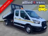 FORD TRANSIT 350 LEADER 130 BHP DOUBLE CAB ONE STOP ALLOY TIPPER ** TWIN REAR WHEELS  - 3176 - 1